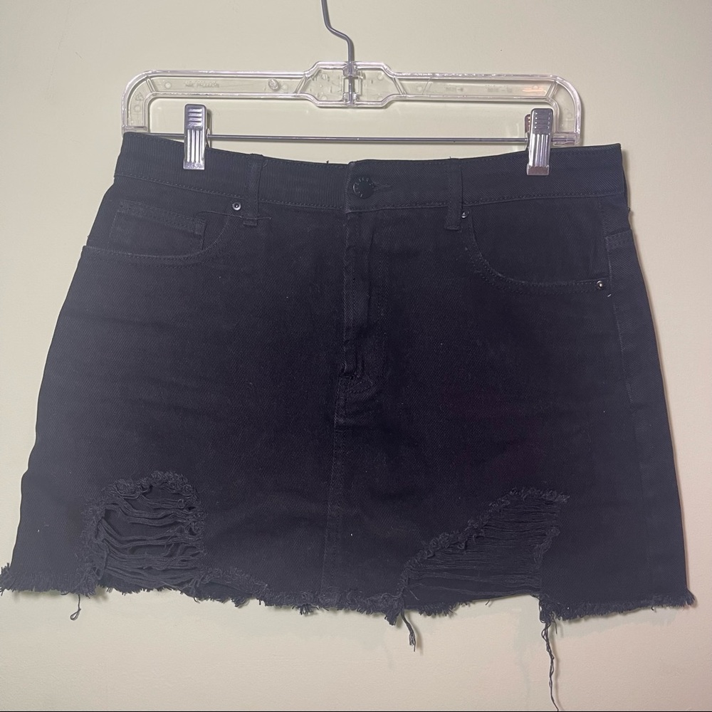 Forever 21 Black Denim Skirt